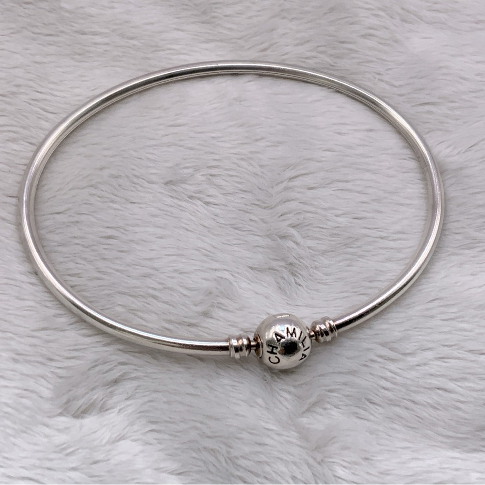 Chamilia Sterling Bangle Bracelet - Picture 3 of 7